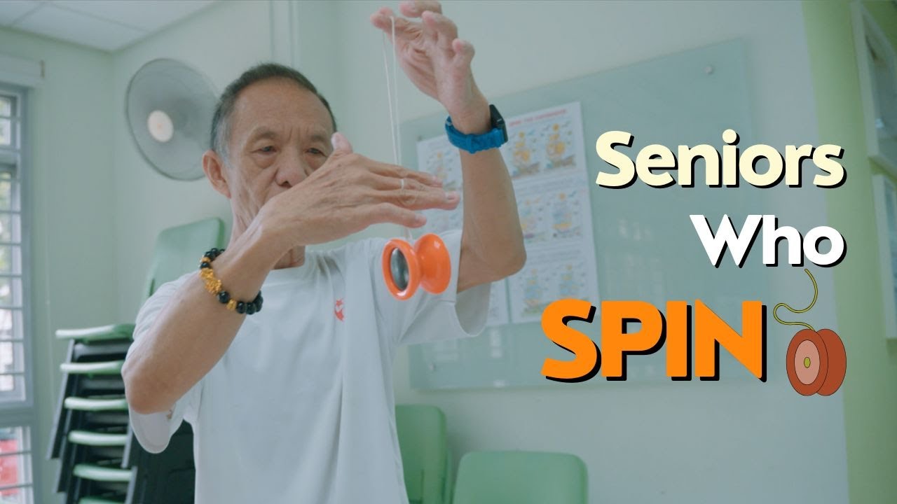 Participants practising yo-yo tricks, from the Lien Foundation film